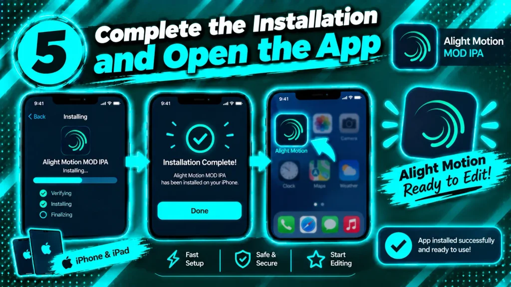 Complete Installation and Open the App