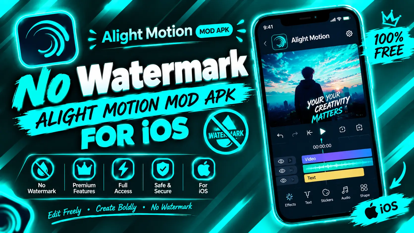 alight motion ios no watermark